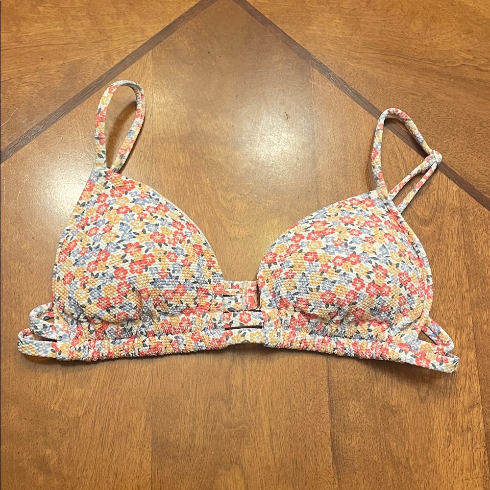 Floral Multicolor Hollister Bikini Top